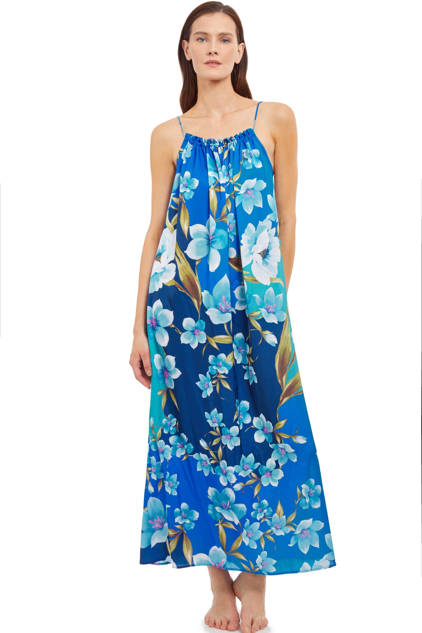 HIGH NECK LONG DRESS