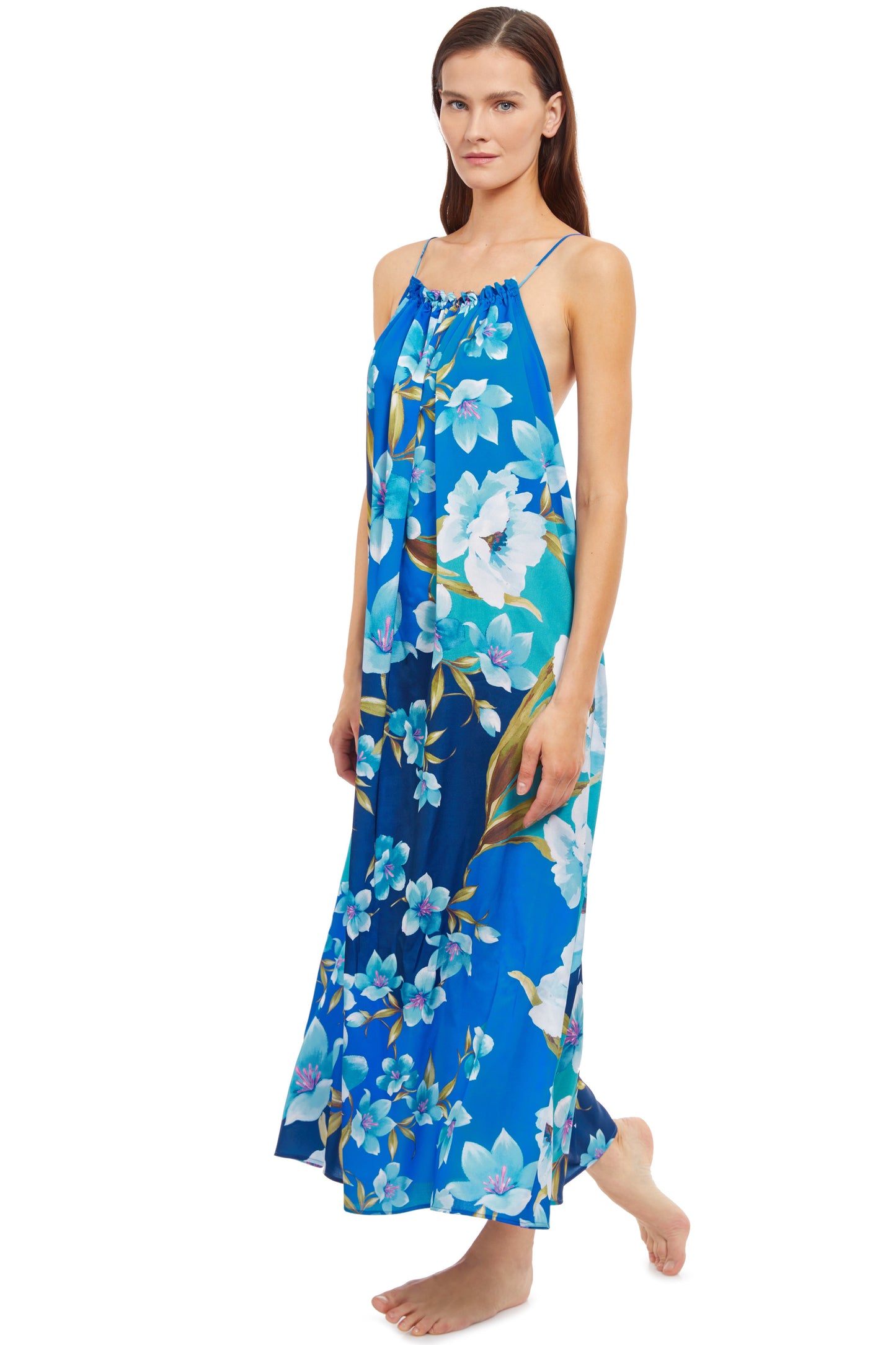 HIGH NECK LONG DRESS