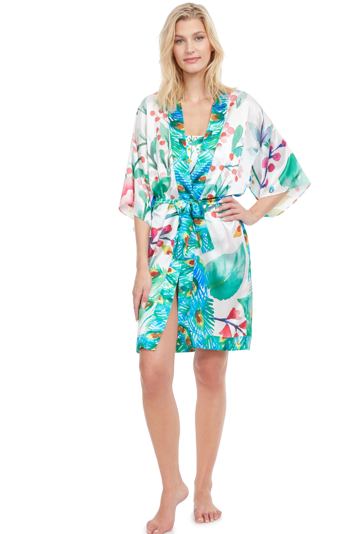 BELTED KIMONO