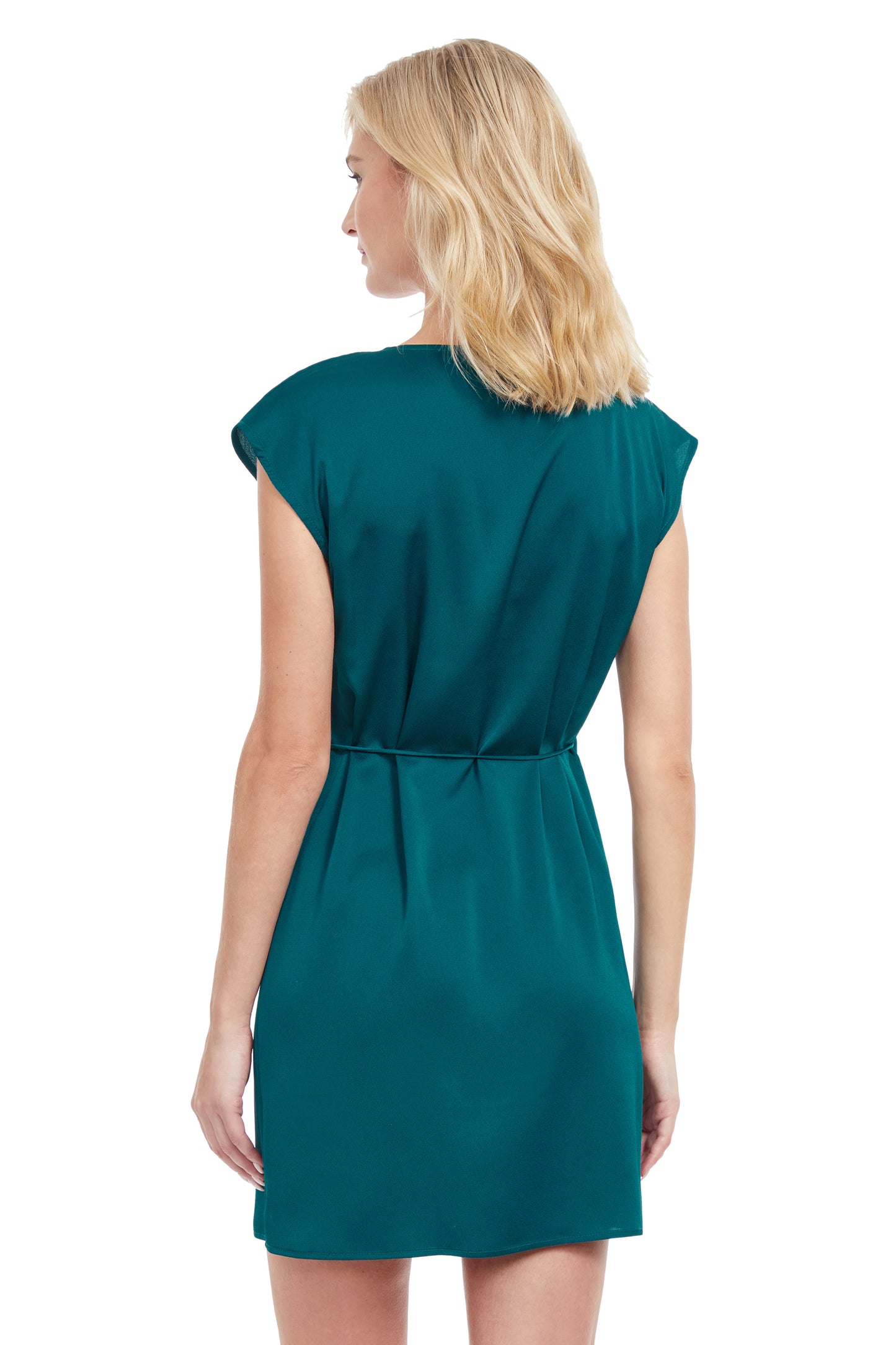 SHORT SURPLICE DRESS