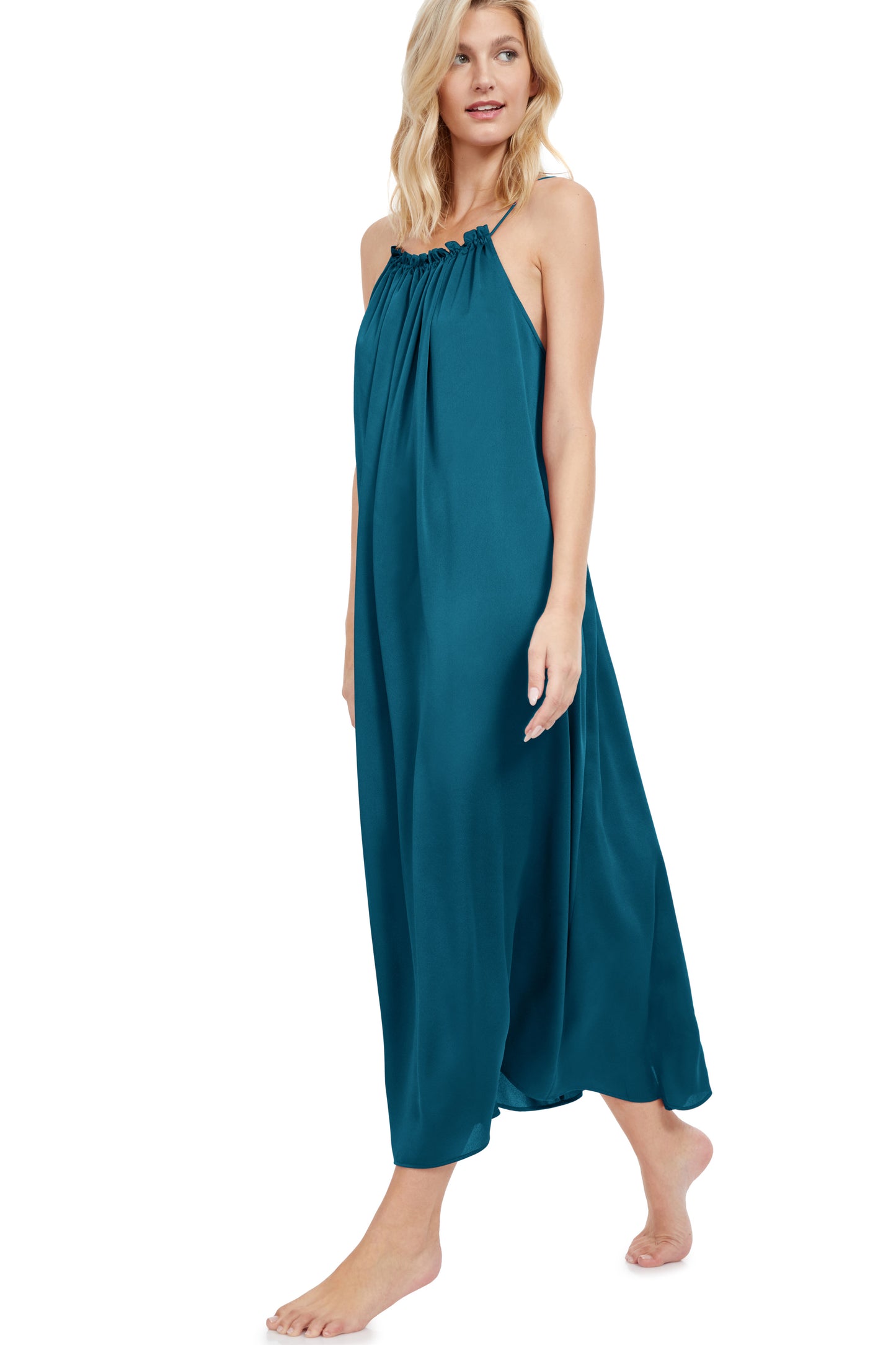 HIGH NECK LONG DRESS