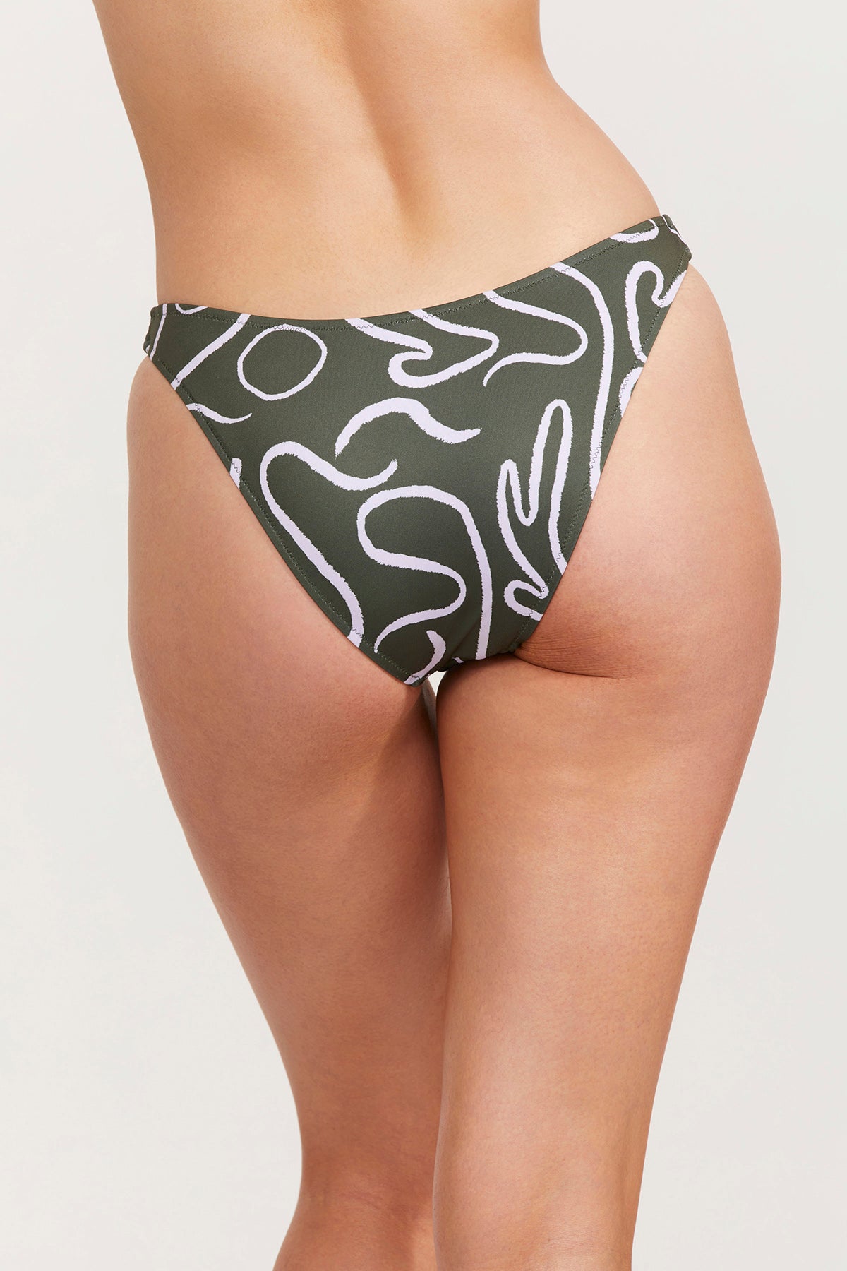 ARTSY CHIC HIGH LEG SEXY BIKINI BOTTOM