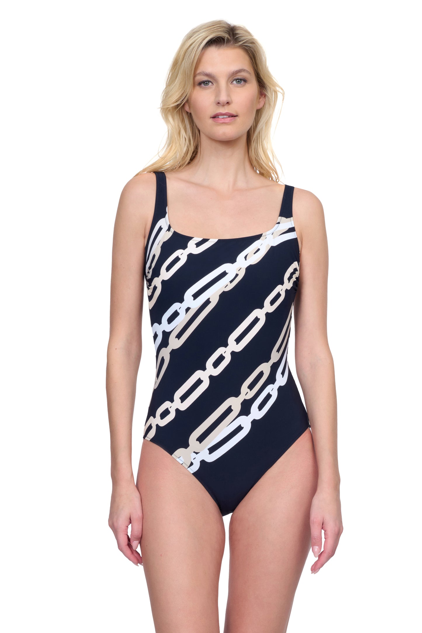 BEJEWELED SQUARE NECK TANK ONE PIECE
