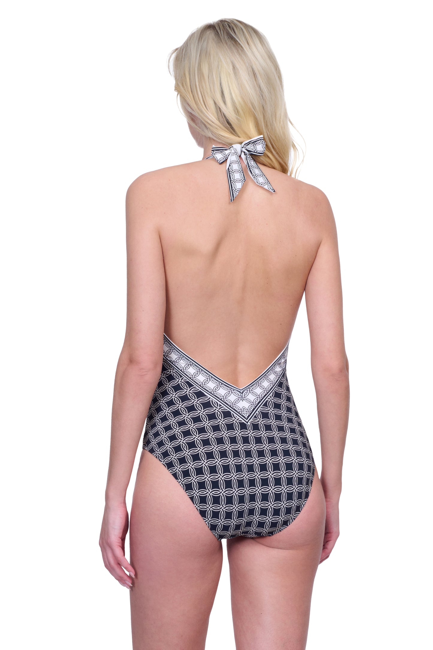 GOLDEN CHIC V NECK HALTER
