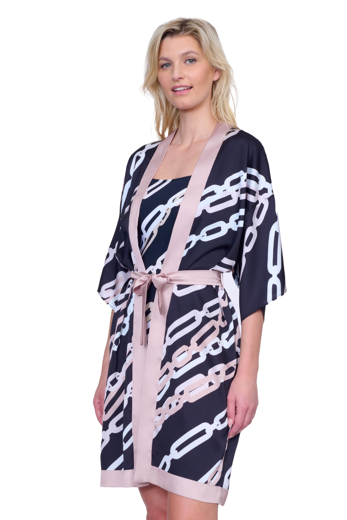 BEJEWELED BELTED KIMONO