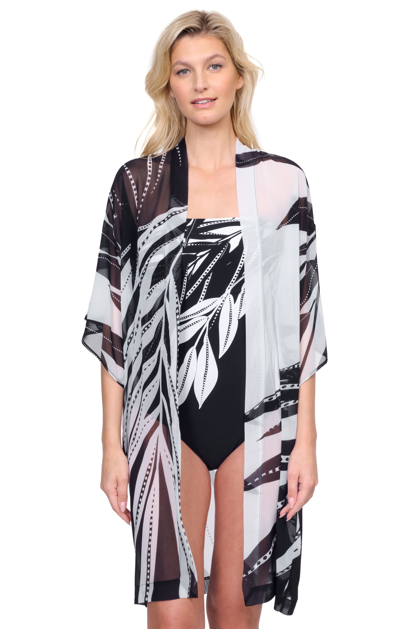 NATURES BEAUTY BELTED KIMONO