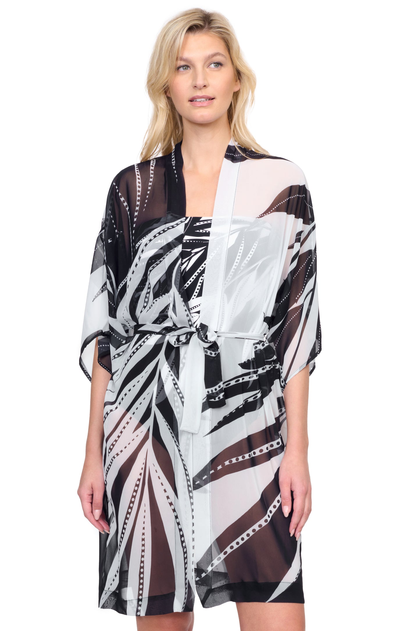 NATURES BEAUTY BELTED KIMONO