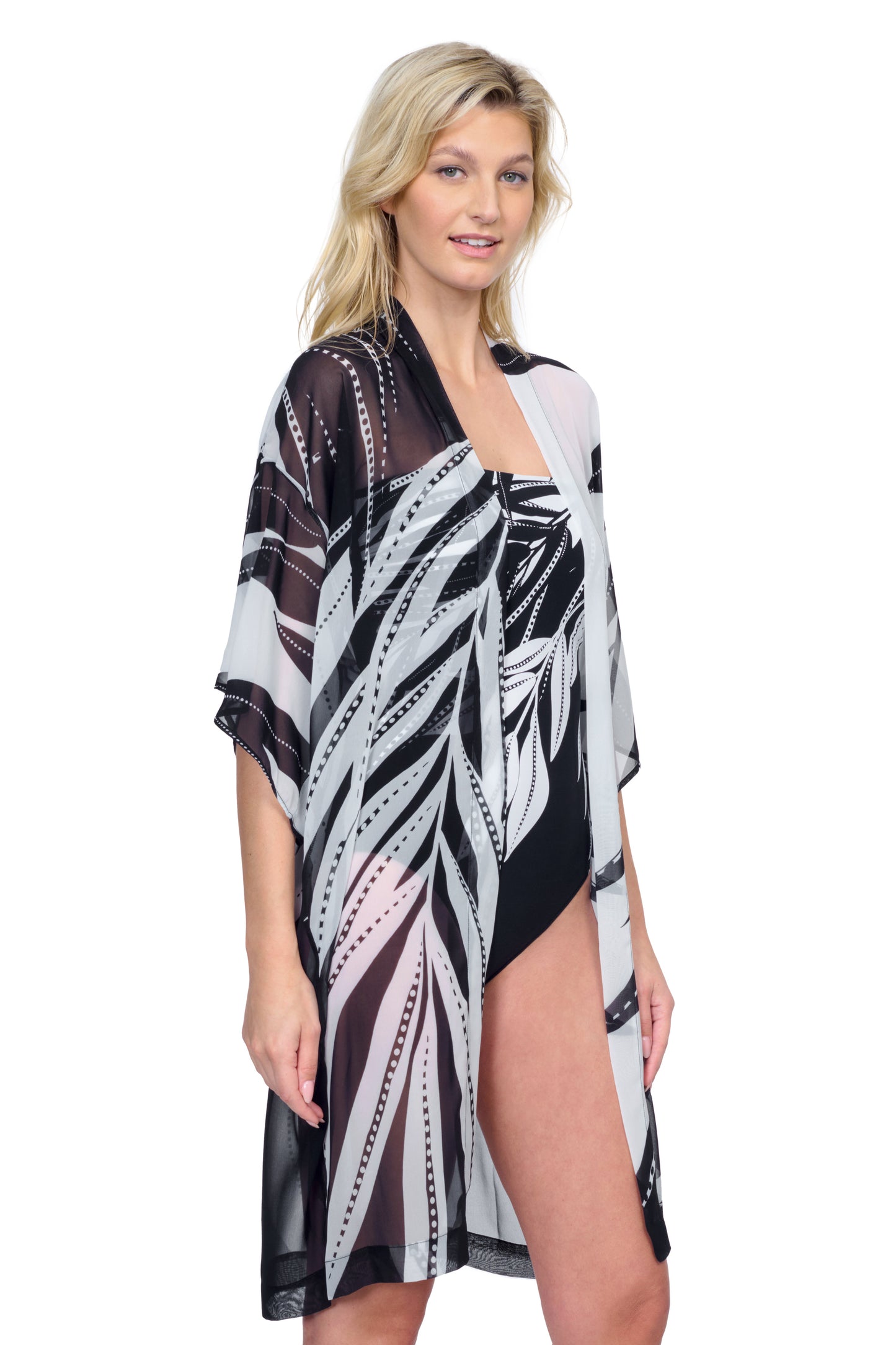 NATURES BEAUTY BELTED KIMONO