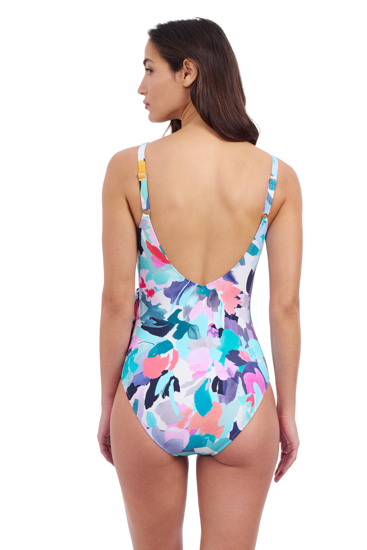HOLI V-NECK SURPLICE RUFFLE ONE PIECE