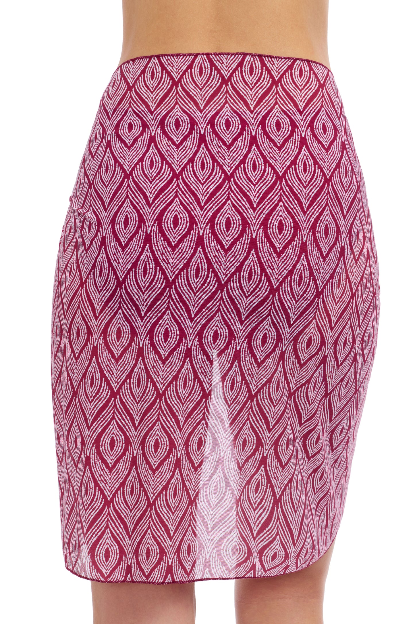 PLUME SARONG STYLE MESH SKIRT WITH SIDE TIE