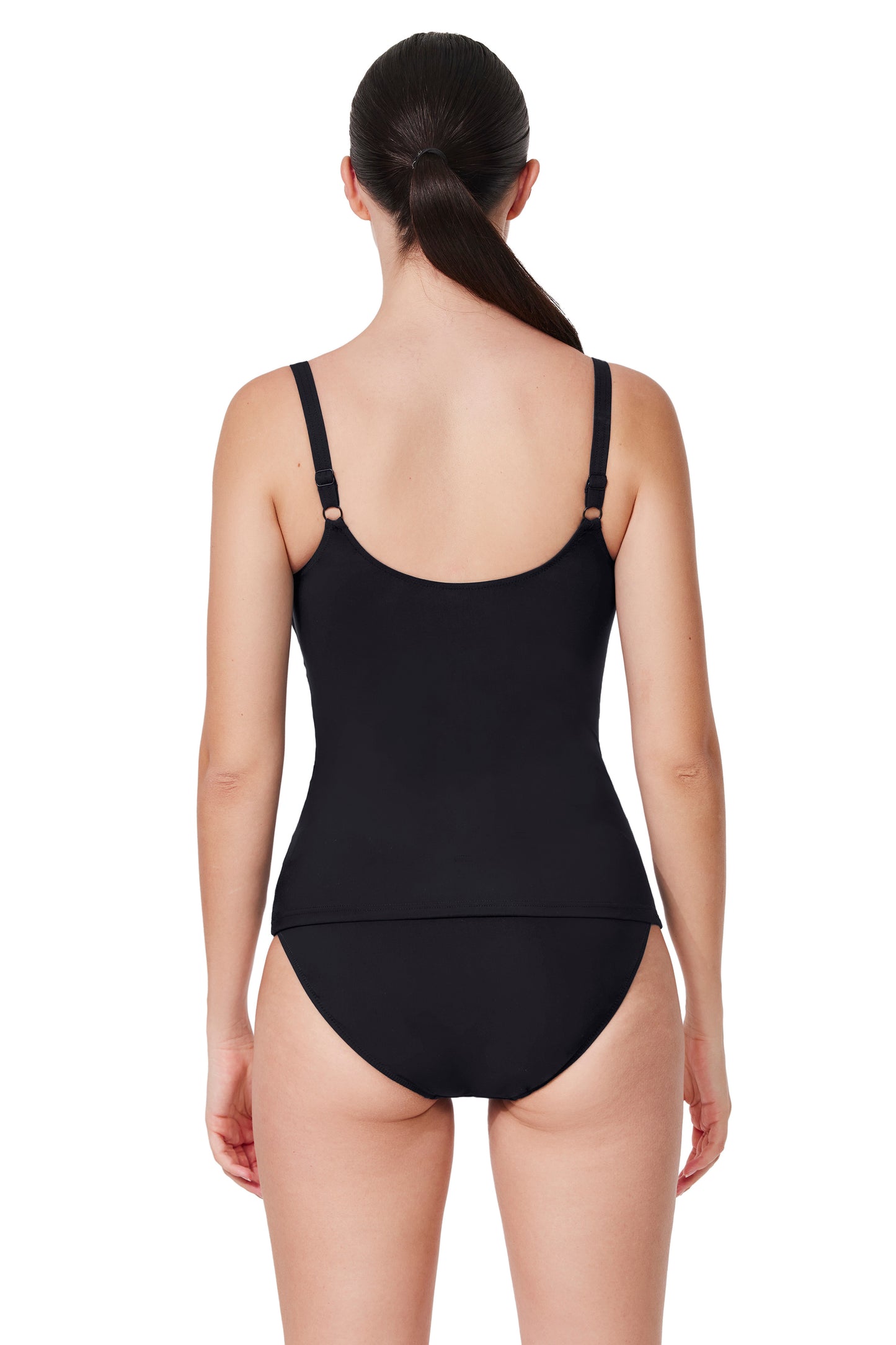 Profile by Gottex TUTTI FRUTTI D-Cup Tankini Top in Black