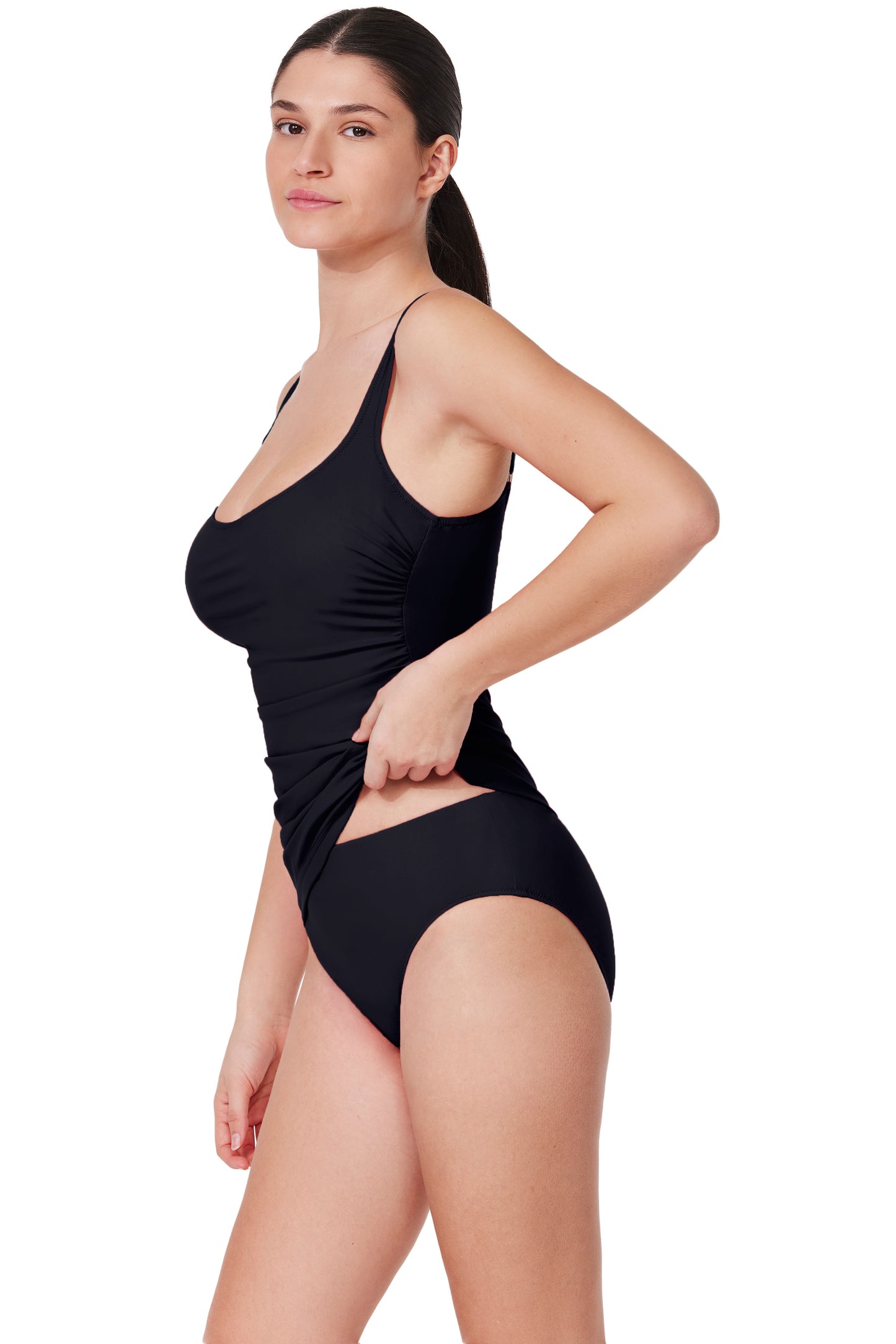 Profile By Gottex Flores D-Cup Square Neck Underwire Tankini Top