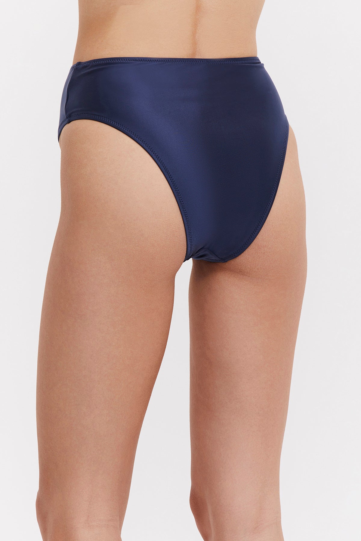 SATIN TOUCH HIGH WAIST BIKINI BOTTOM