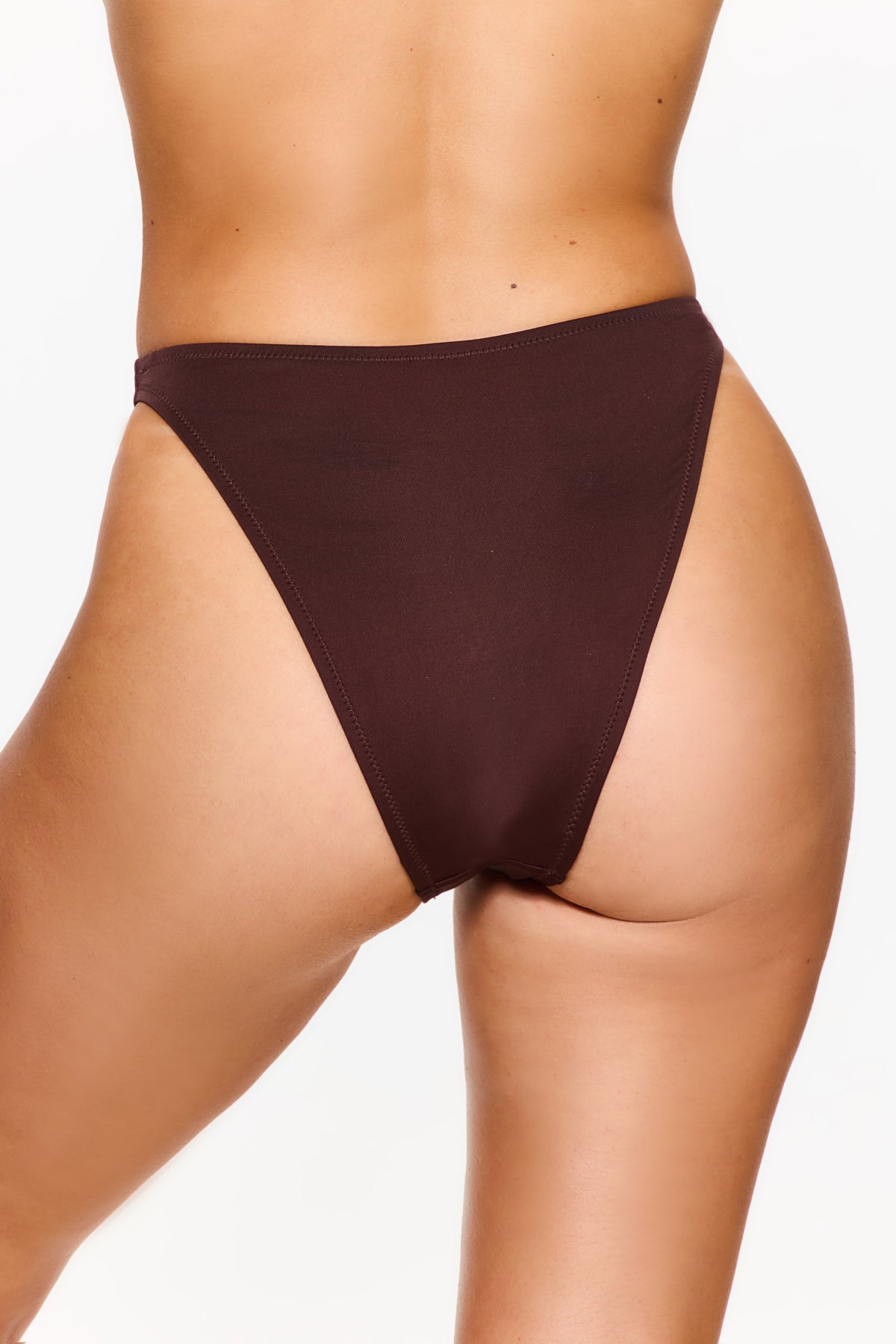 Flirtt VACAY MODE High Waisted Bikini Bottom - Brown