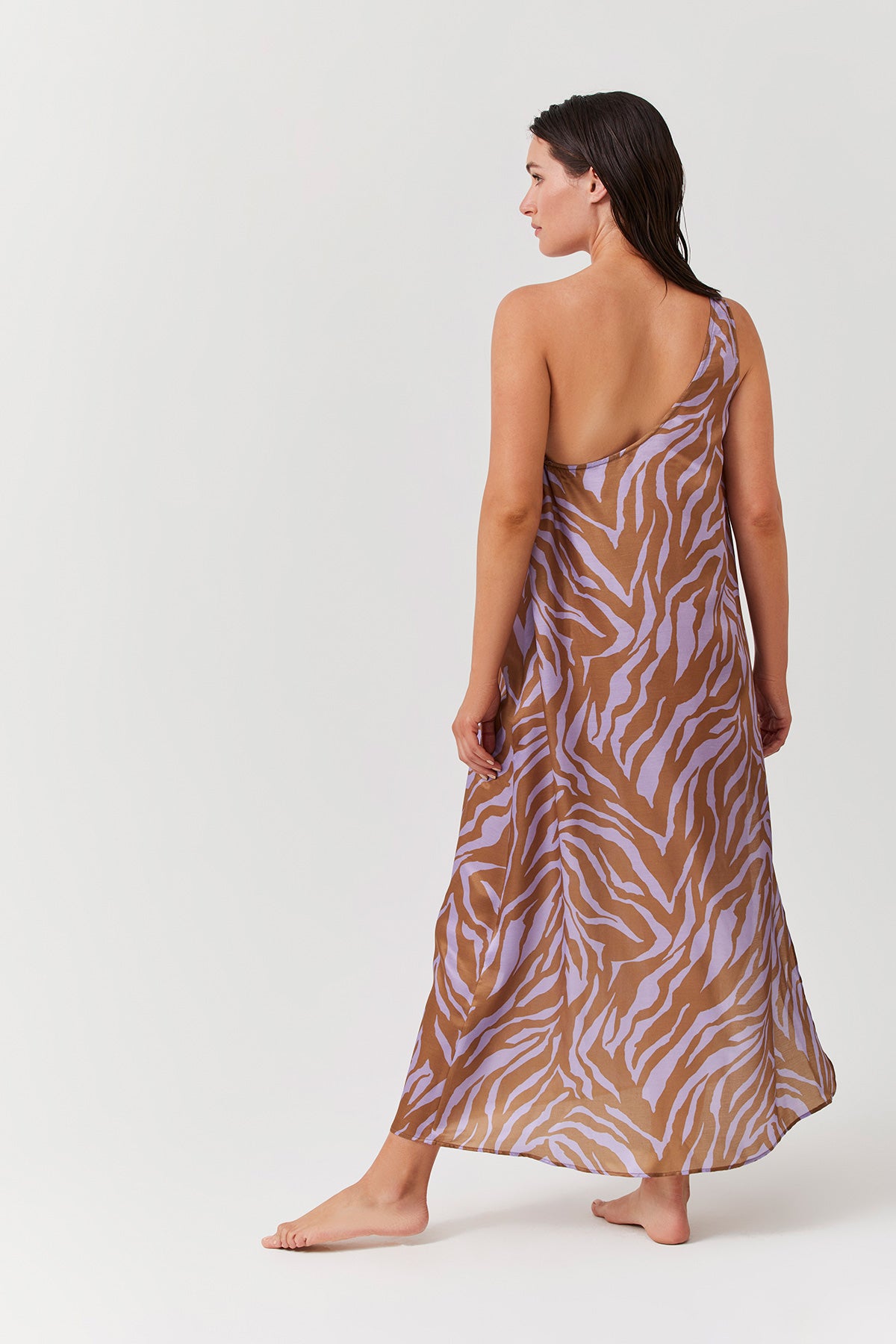 ONE SHOULDER SARONG DRESS