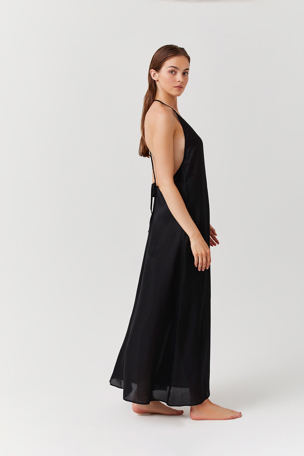 NEW LONG DRESS WITH BACK DETAIL