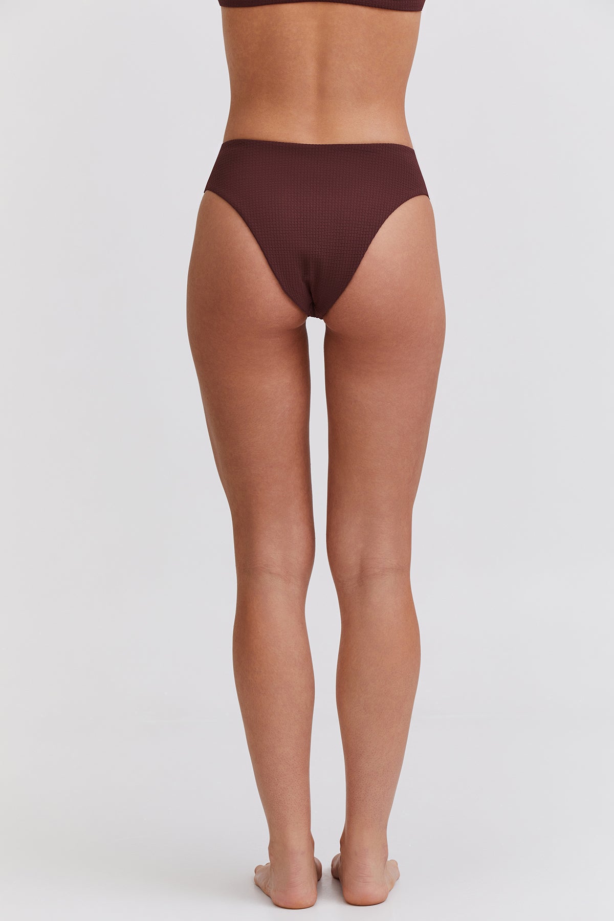HIGH LEG HIGH WAIST BRIEF *Waffle Texture*