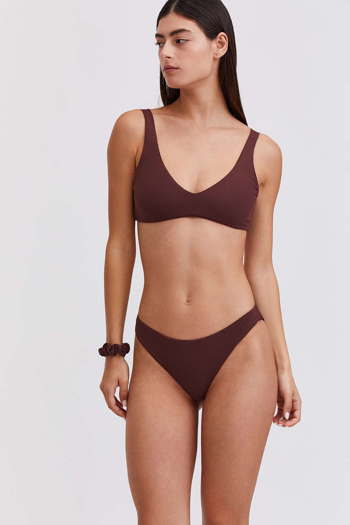 MEDIUM RISE BRIEF *Waffle Texture*