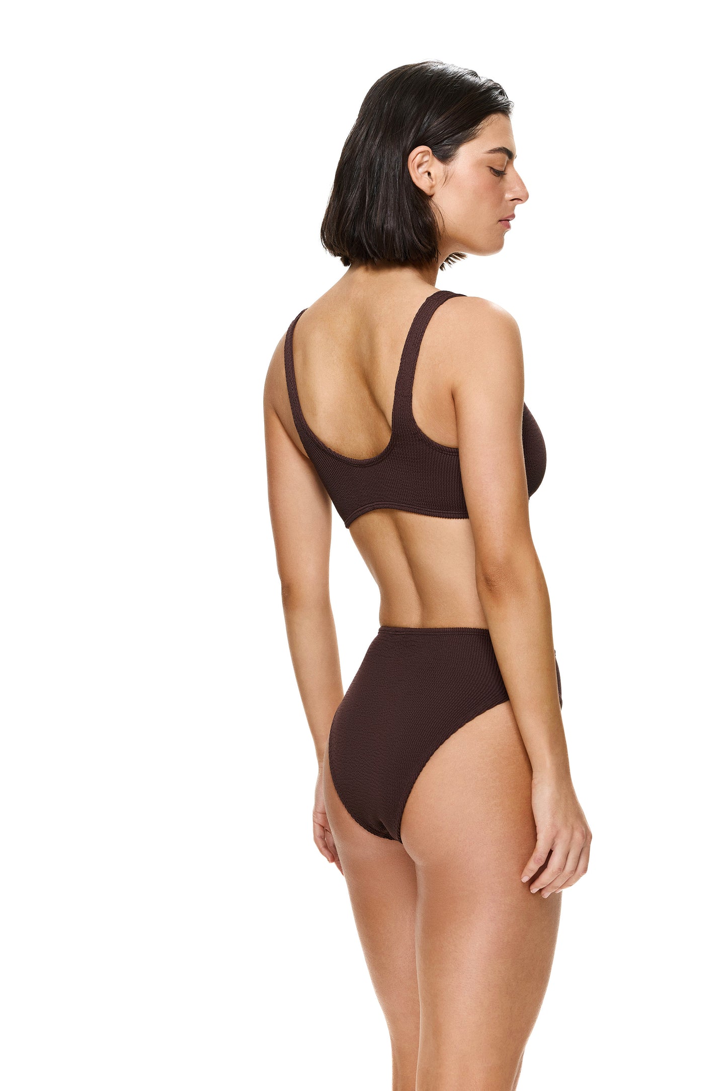 Au Naturel Crop Top - Brown