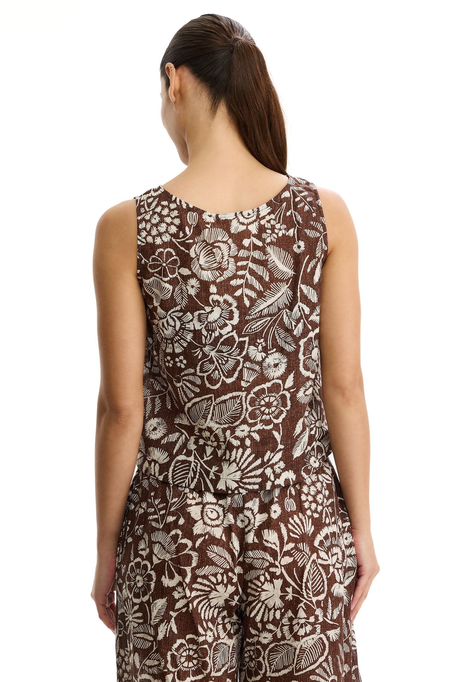 PROFILE by gottex GARDEN MIST Sleevless Top - Brown