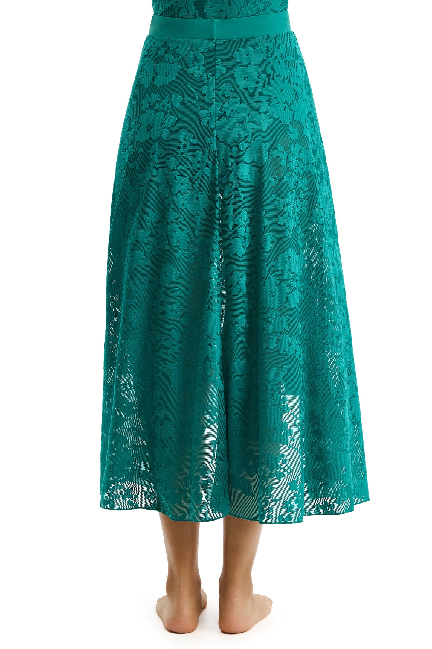 PROFILE by gottex CANTILLY LACE Maxi Skirt - Emerald