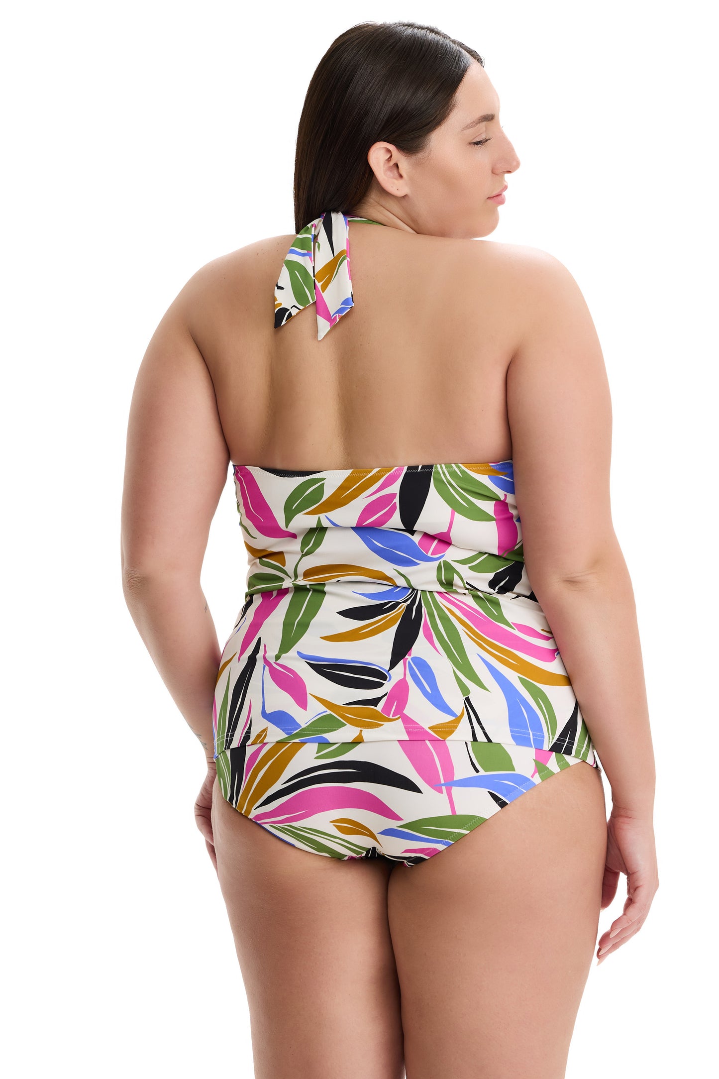 PROFILE by gottex PALM POETRY V-neck Tankini Top - Multi