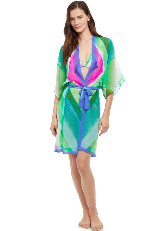 BELTED KIMONO