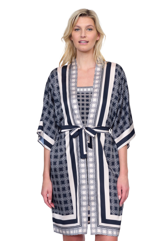 GOLDEN CHIC BELTED KIMONO COVER UP