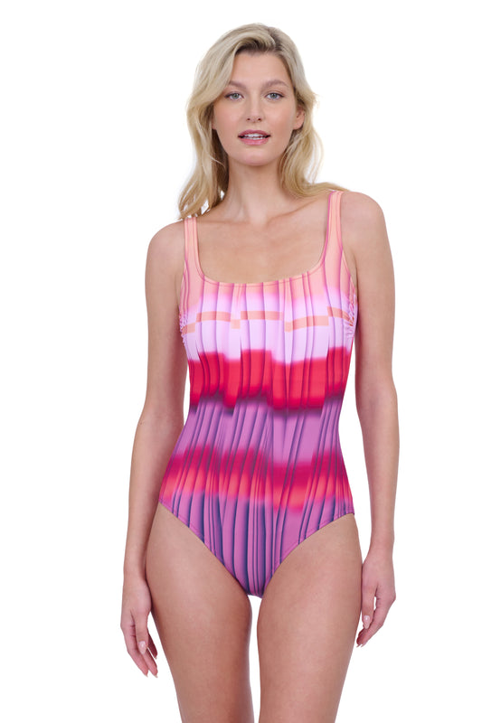 GOLDEN HOUR SQUARE NECK ONE PIECE