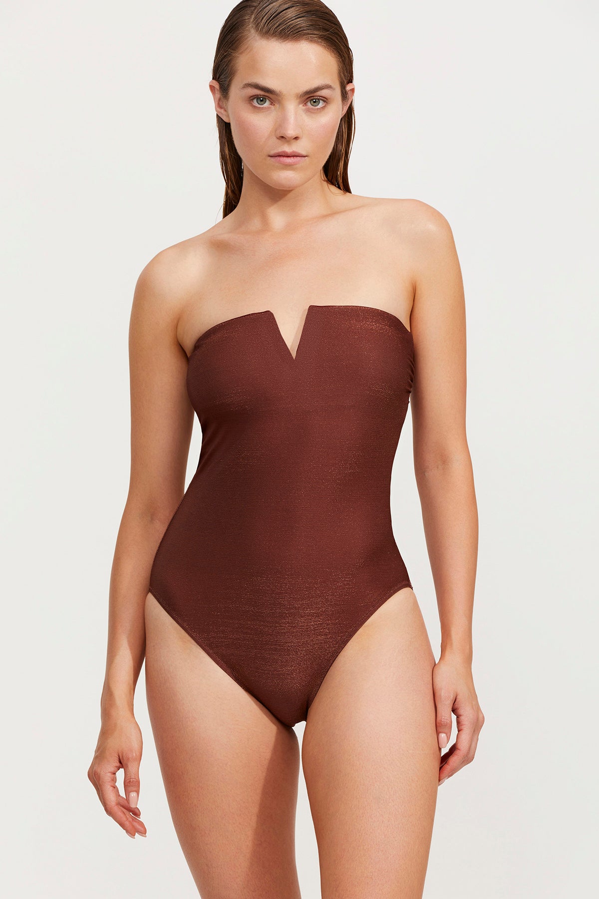 HIGH END BANDEAU HIGH LEG ONE PIECE