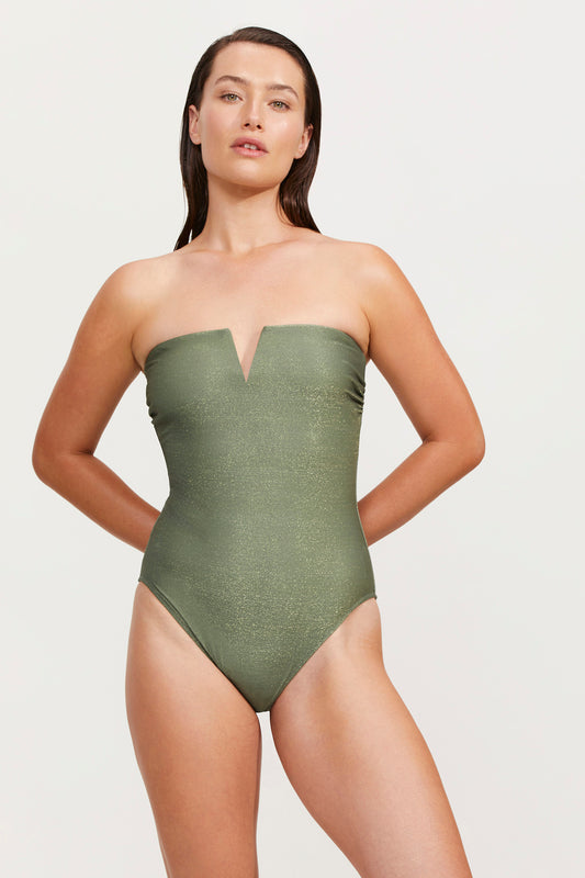 HIGH END BANDEAU HIGH LEG ONE PIECE