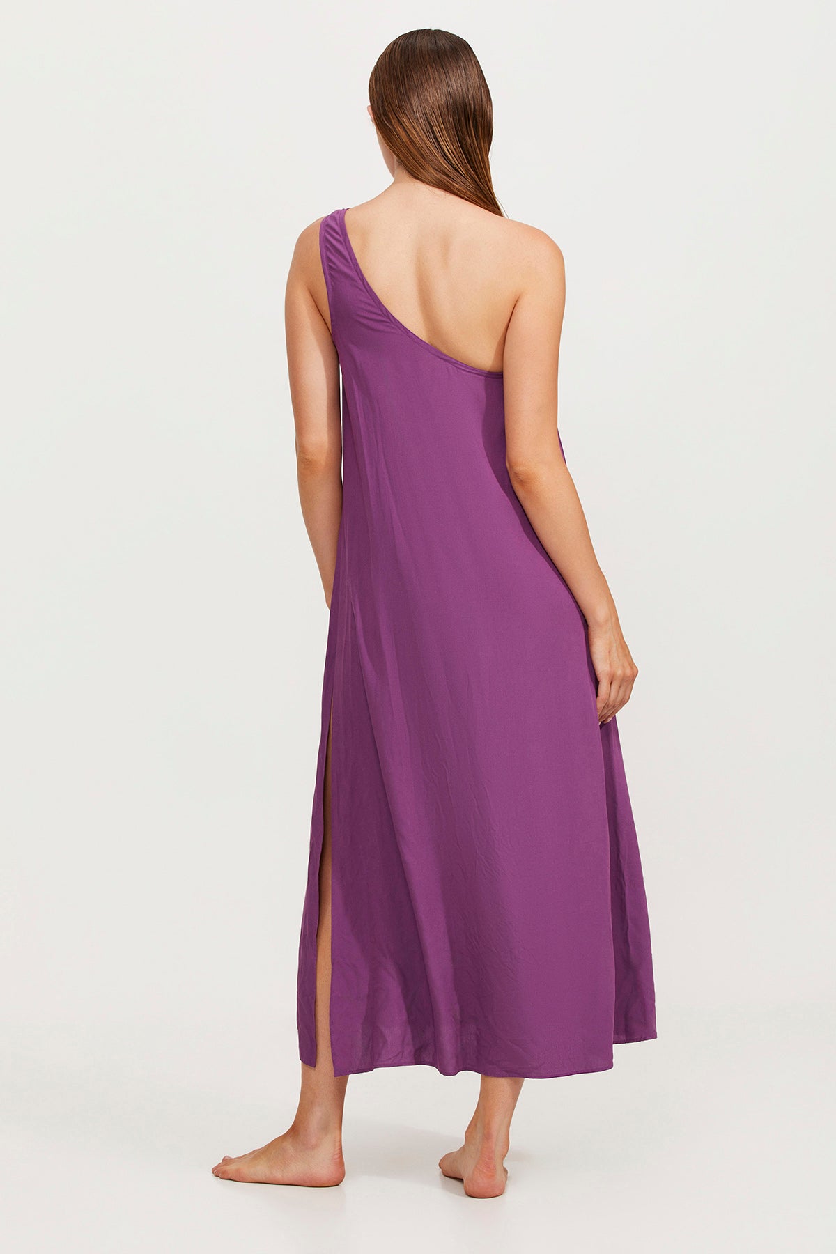 ONE SHOULDER SARONG DRESS COVER UP