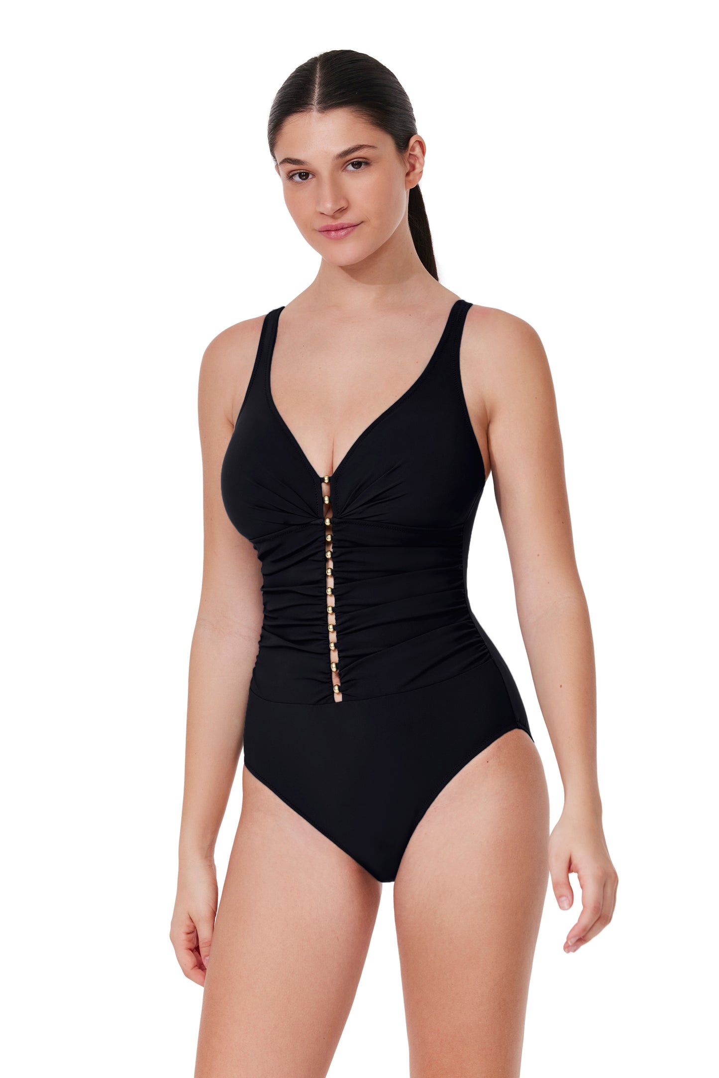 Profile by Gottex TUTTI FRUTTI V-neck One Piece D-cup