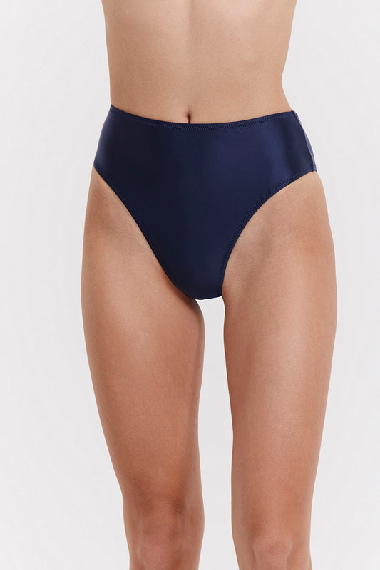 SATIN TOUCH HIGH WAIST BIKINI BOTTOM