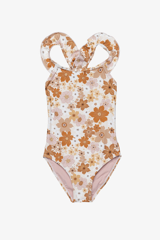 Flirtt NOSTALGIC BLOOM Girls One Piece - Brown/haze