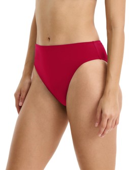 PROFILE by gottex CABERNET KISS High Waist Bikini Bottom - Bordeaux