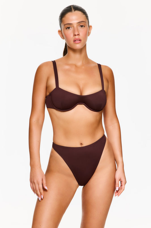 Flirtt VACAY MODE Underwire Top - Brown