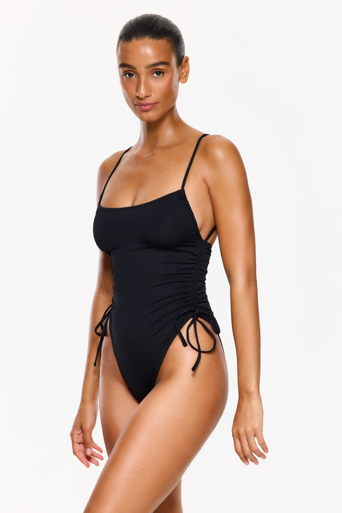 FLIRTT SQUARE NECK ONE PIECE - Black