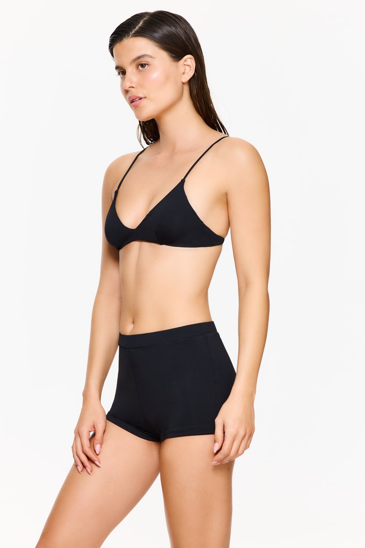 FLIRTT V NECK BRA - Black