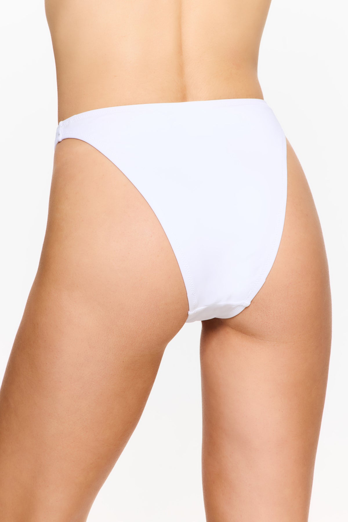 Flirtt VACAY MODE High Waisted Bikini Bottom - White