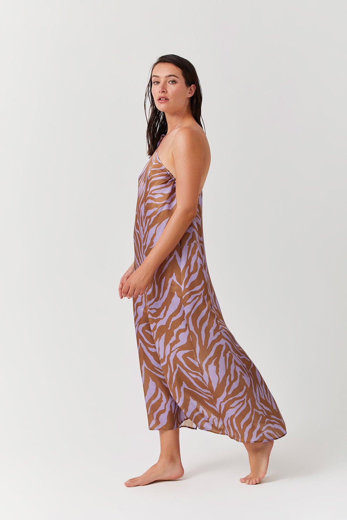 ONE SHOULDER SARONG DRESS