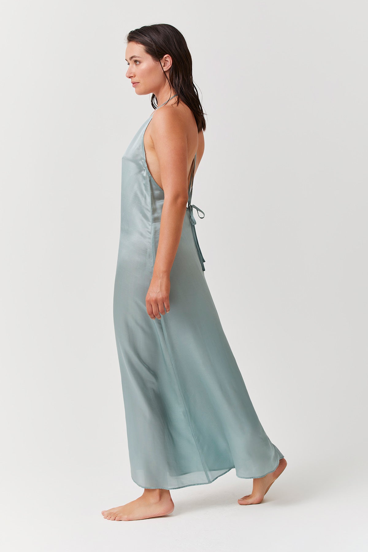 NEW LONG DRESS WITH BACK DETAIL