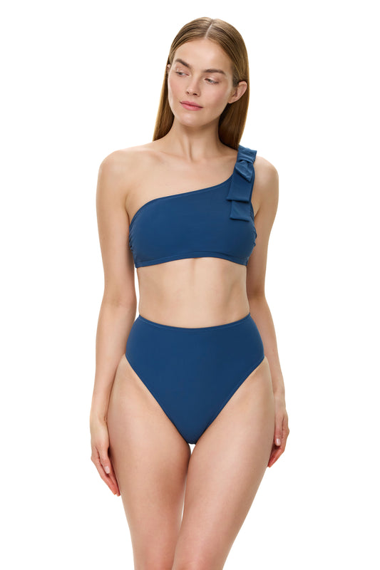 Gottex MODERN MUSE New one shoulder bra - Dark Azure