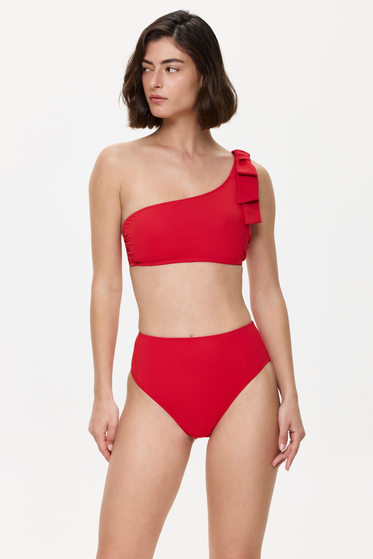 Gottex MODERN MUSE New one shoulder bra - Red