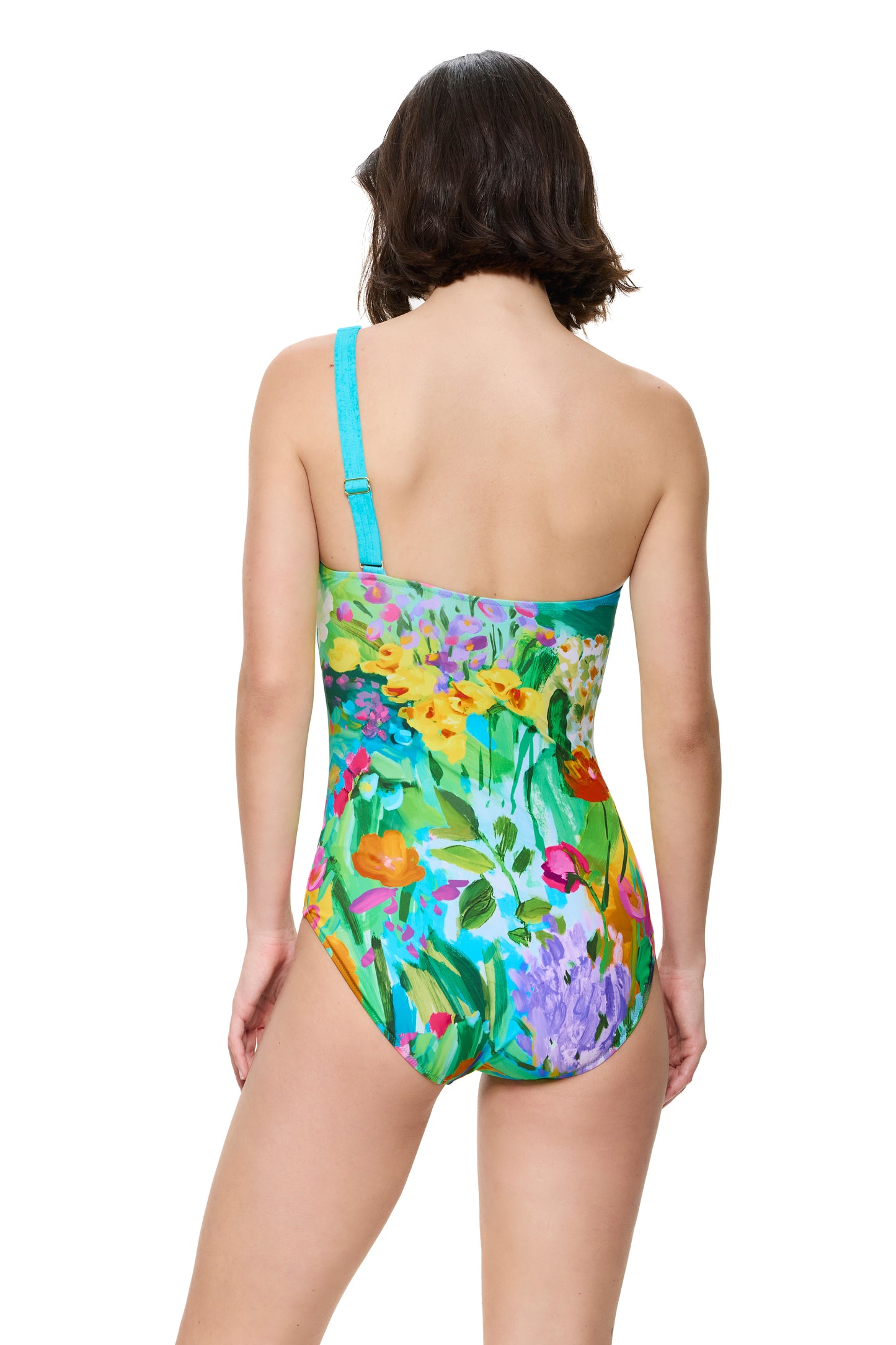 Gottex MOMENT'S GARDEN One Shoulder One Piece
