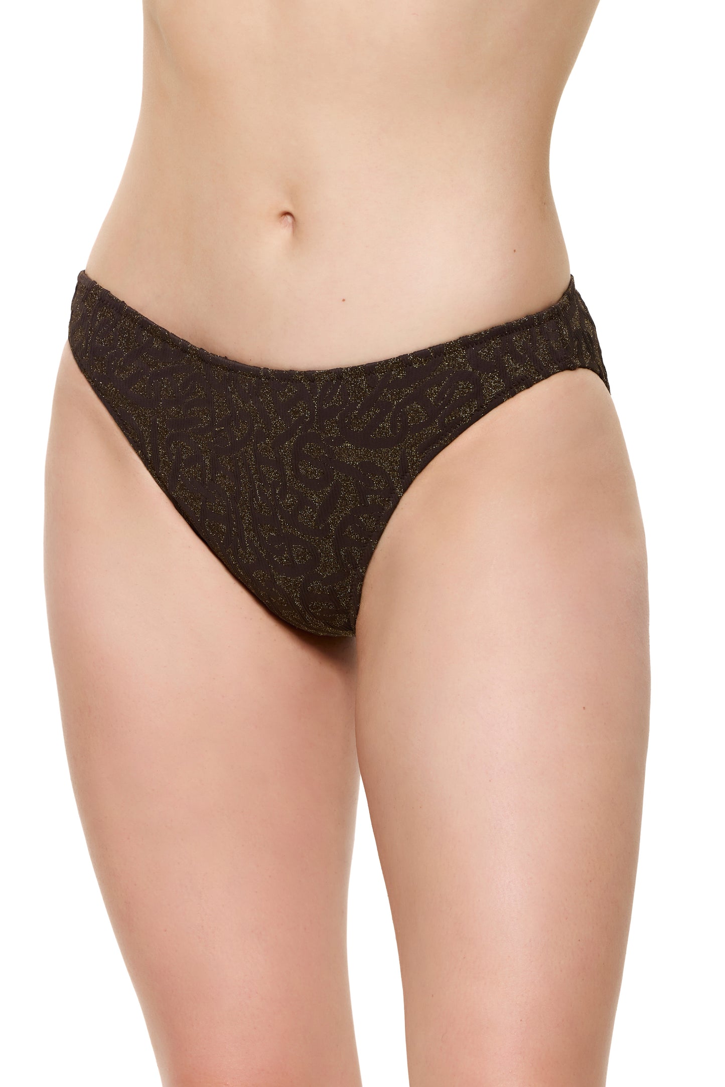 Gottex GOLDEN CHARM Medium rise brief - Brown/Gold