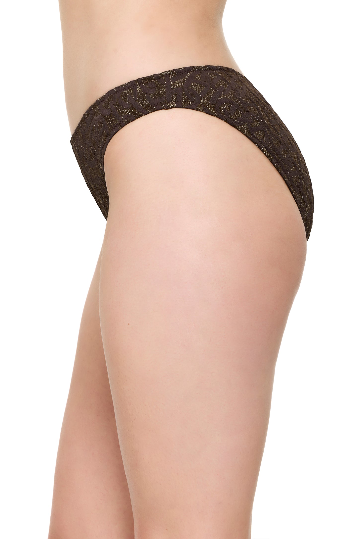 Gottex GOLDEN CHARM Medium rise brief - Brown/Gold