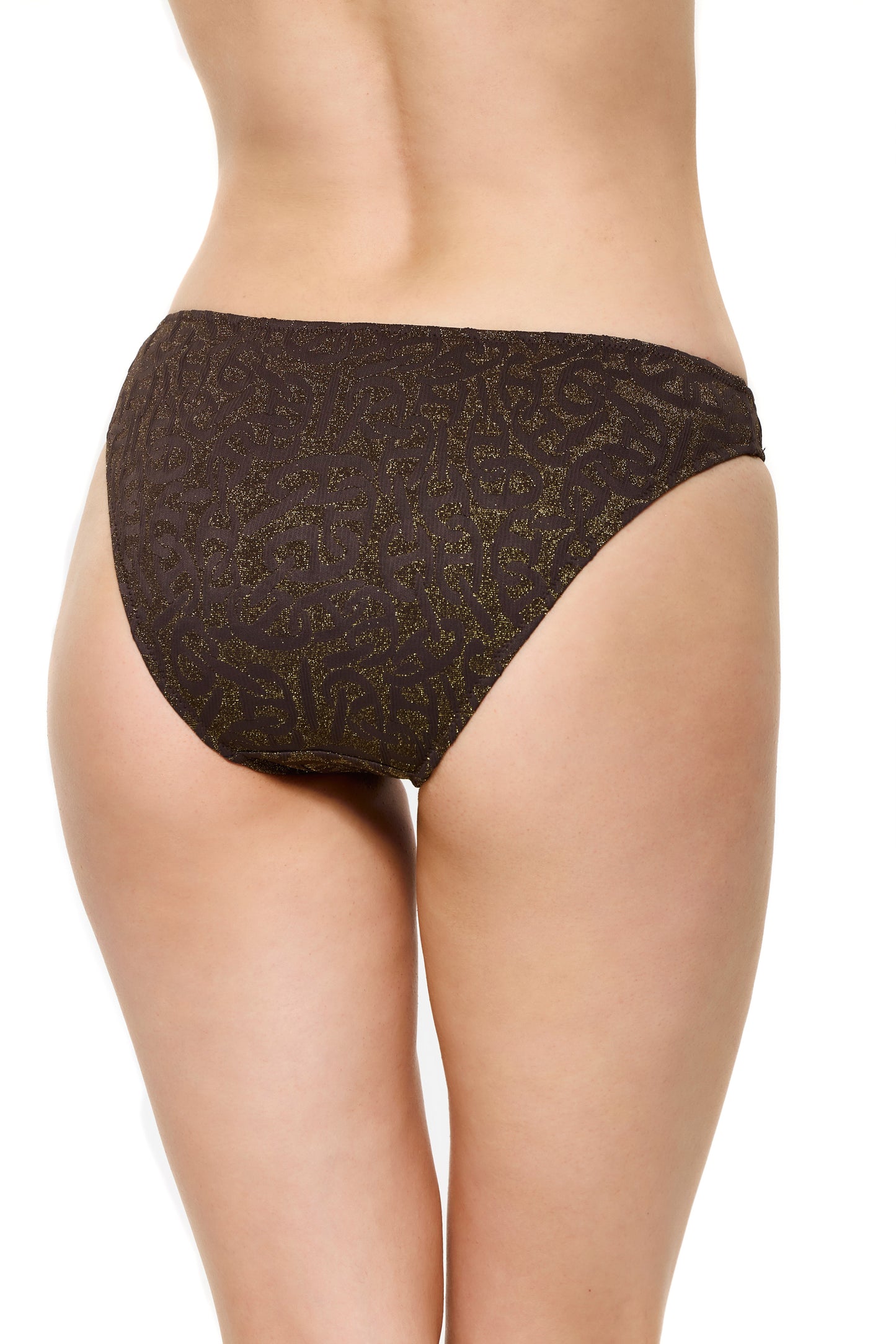 Gottex GOLDEN CHARM Medium rise brief - Brown/Gold