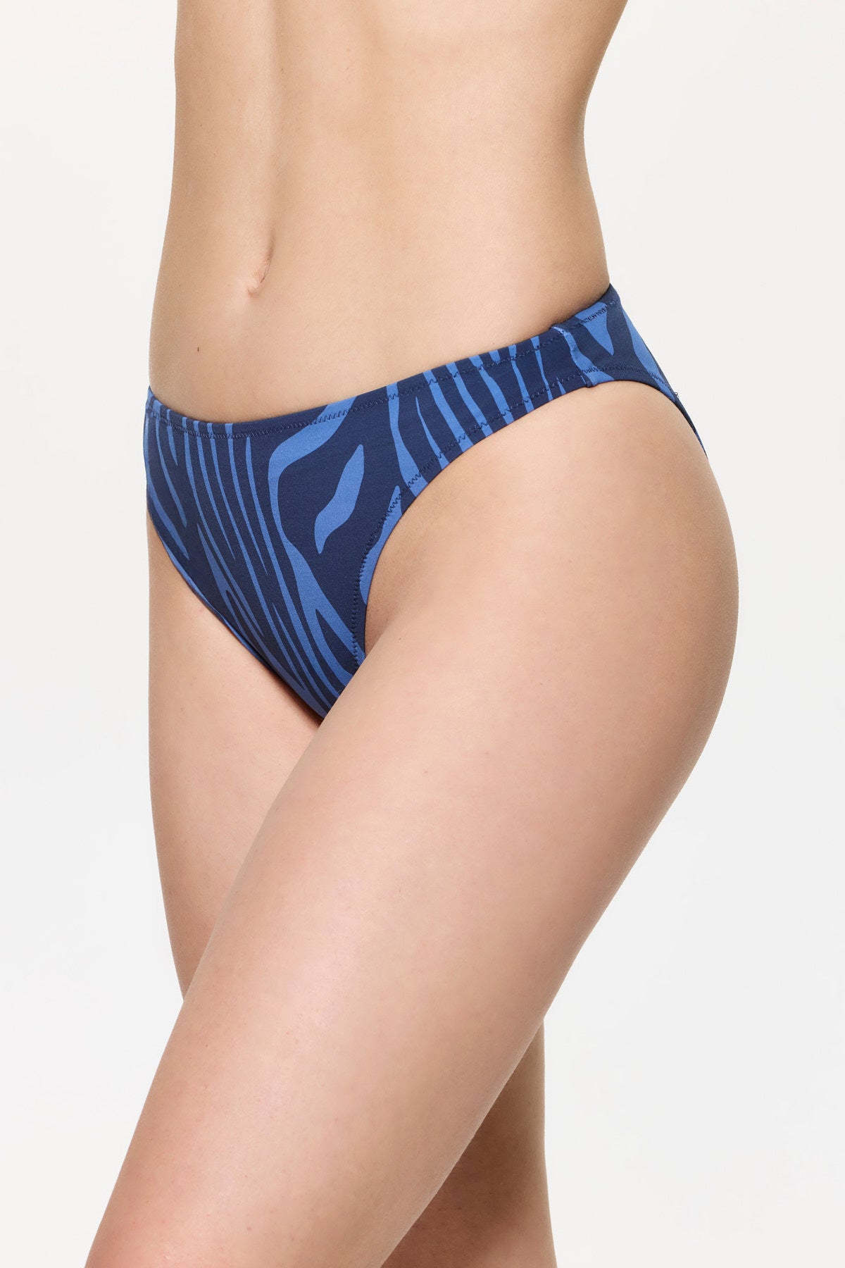 Gottex TAMZANIA Halter Bikini Bra with Middle Rise Bottom Set - Multi Blue