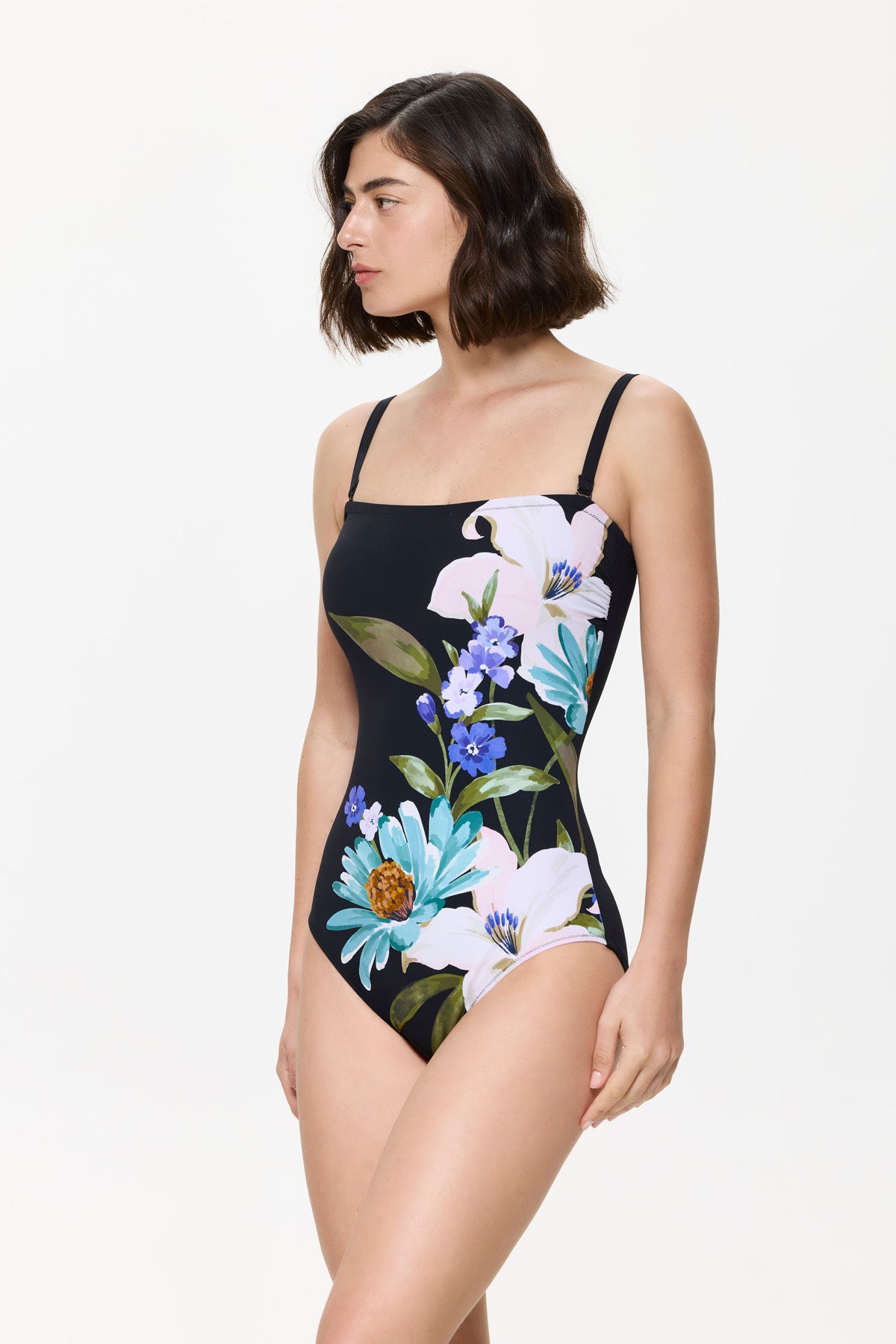 Gottex BORA BORA Bandeau One Piece - Multi Black